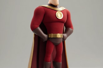 portrait you as an superhero character