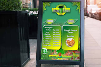 design a professional roll up banner for your business event