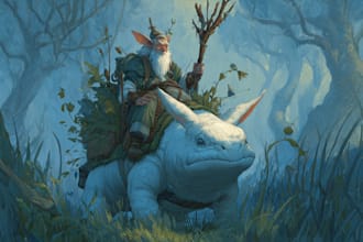 illustrate fantasy art creatures and characters