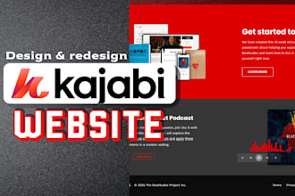 online course website on kajabi, podia, thinkific, kartra, new zenler, wordpress