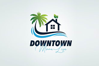 design best quality coastal vacation rental property logo