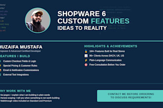 add custom features to your shopware 6 store