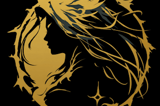 design a fantasy logo designer anime, fantasy