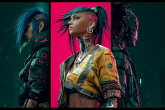 do your cyberpunk character arts