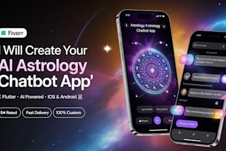 create a professional astrology ai chatbot and mobile app using flutter