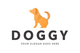 ldesign an abstract logo with a minimalistic animal icon