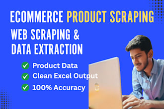 do ecommerce product data scraping, data extraction and web scraping