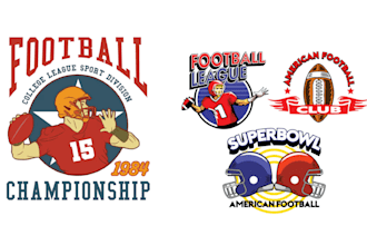 do sports football rugby team logo and t shirts design