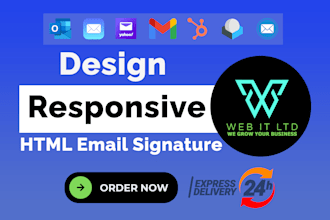 design clickable html email signature