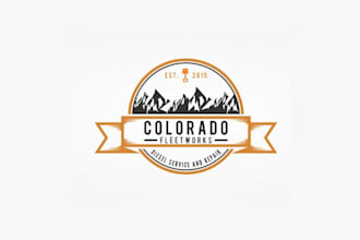make industrial vintage colorado fleet works logo