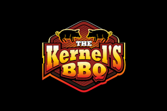 design best quality barbecue food truck logo