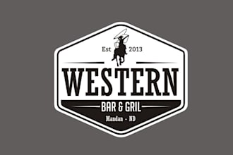 design wonderful western bar grill logo