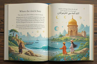 do islamic muslim illustration for islamic children book