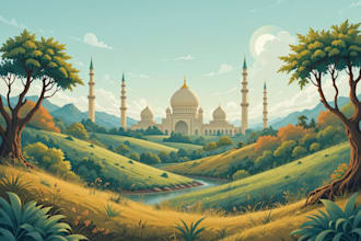 make islamic muslim illustration