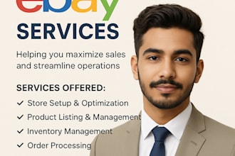 ebay ds virtual assistant, ebay lister, ebay dropshipping,ebay store promotion