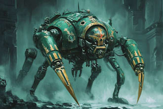 make a warhammer illustration