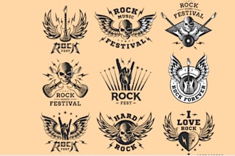 design high quality radio stations logo with t shirt design