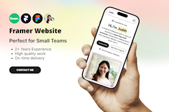 build your portfolio or business website on framer or wix