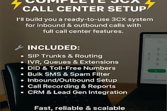 setup did numbers, sip trunks, telnyx, twilio, 3cx inbound outbound call