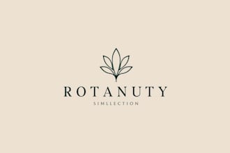 create botanical logo design for you