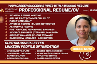 write aviation resume, airline pilot, flight attendant, avionics, aerospace cv