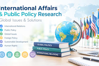 do assigned international affairs, public policy research, global issues project