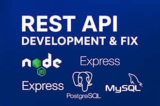 secure scalable rest apis with node express postgresql  mysql