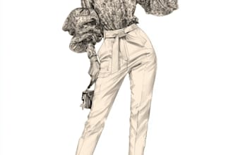 draw fashion illustration , sketch , model , artist , digital