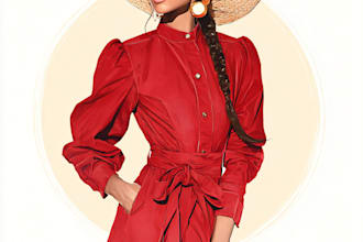 draw a fashion illustration or sketch