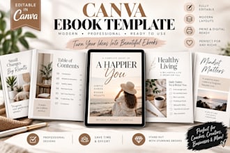 design editable canva ebook, professional ebook, canva ebook, lead magnet PDF