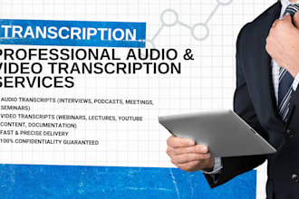 provide high quality audio and video transcription