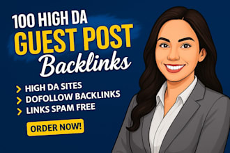write and publish  high da guest post with dofollow SEO  backlinks