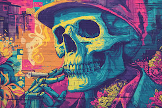 create vibrant graffiti pop art designs and murals