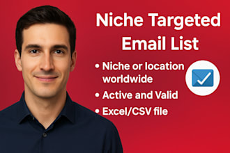 provide niche targeted active and verified bulk email list