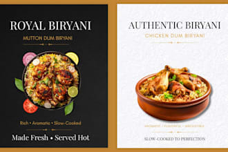 design food flyer, restaurant menu and social media post