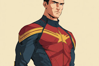 draw your superhero character design marvel style