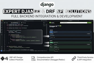 build custom django rest framework API and python backend