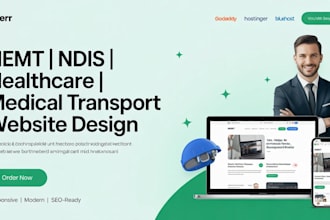 professional nemt website, ndis website, healthcare and medical transport site