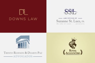 design a professional law firm or attorney logo