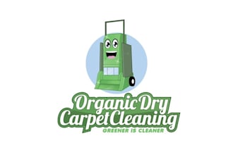 design unique organic dry carpet cleaning logo