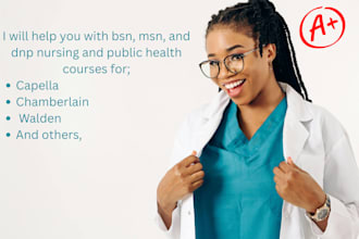 do capella, chamberlain, and walden, bsn, msn, and dnp nursing and public health