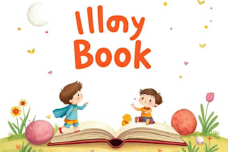 design children book illustration and children book cover