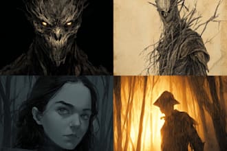 design fantasy horror and fantasy horror character