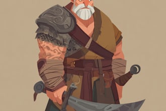 create custom 2d game characters for games and animation