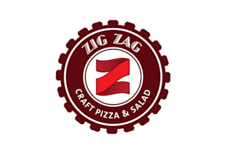 design fantastic craft pizza salad logo