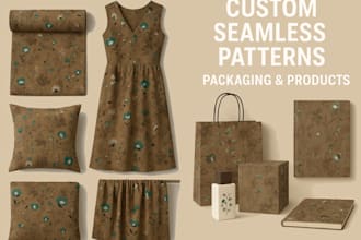 design professional textile, product and surface patterns