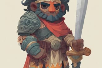 make high quality 2d game characters and sprites