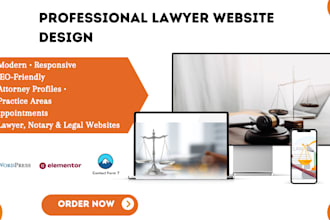 design attorney, lawyer and law firm wordpress website