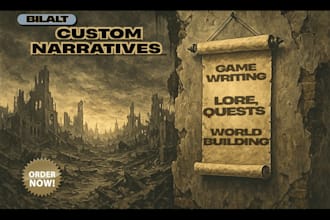 write your game story, dialogues, narrative, and quests