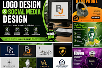 make unique and creative posters for social media logo